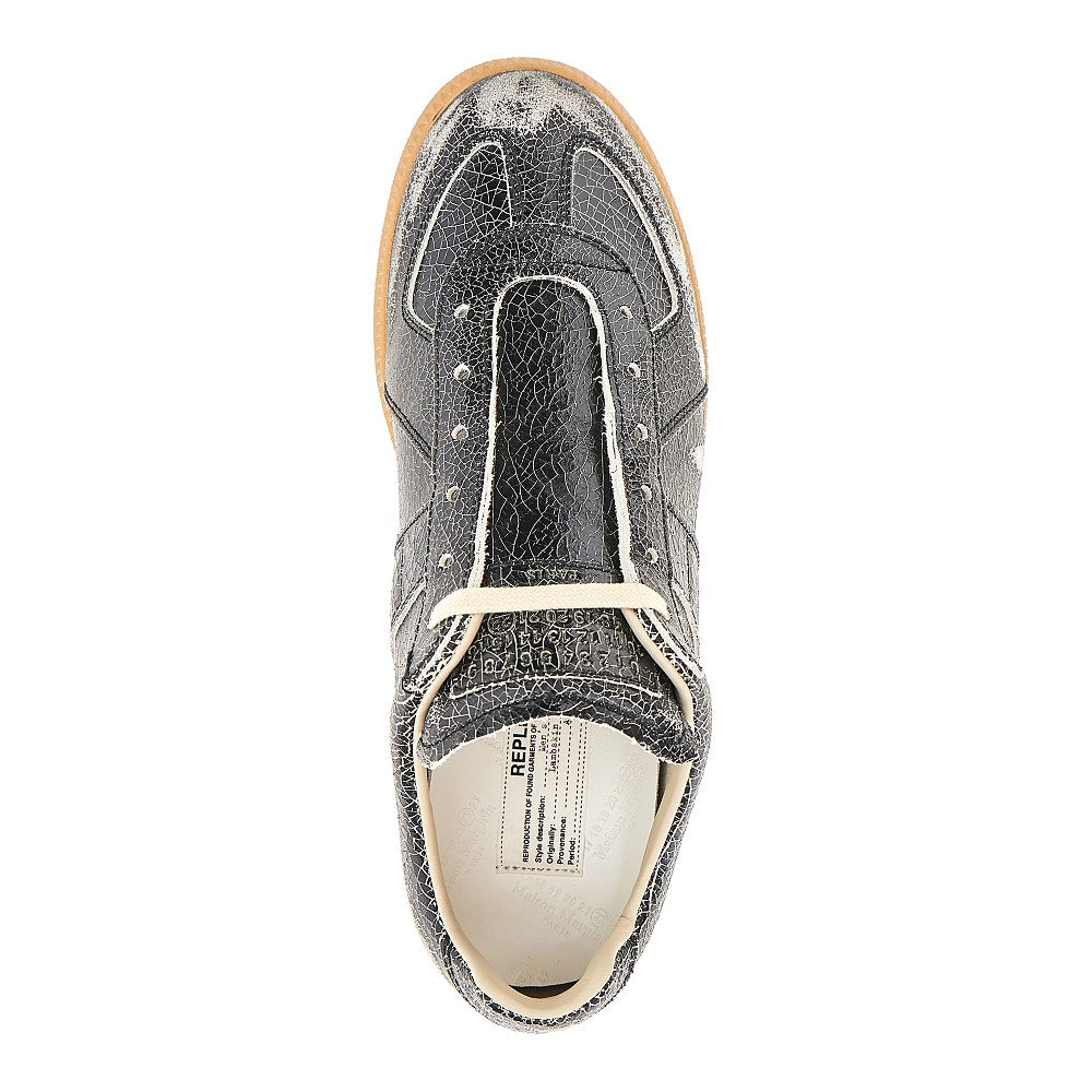 Craquelé leather 'Replica' sneakers