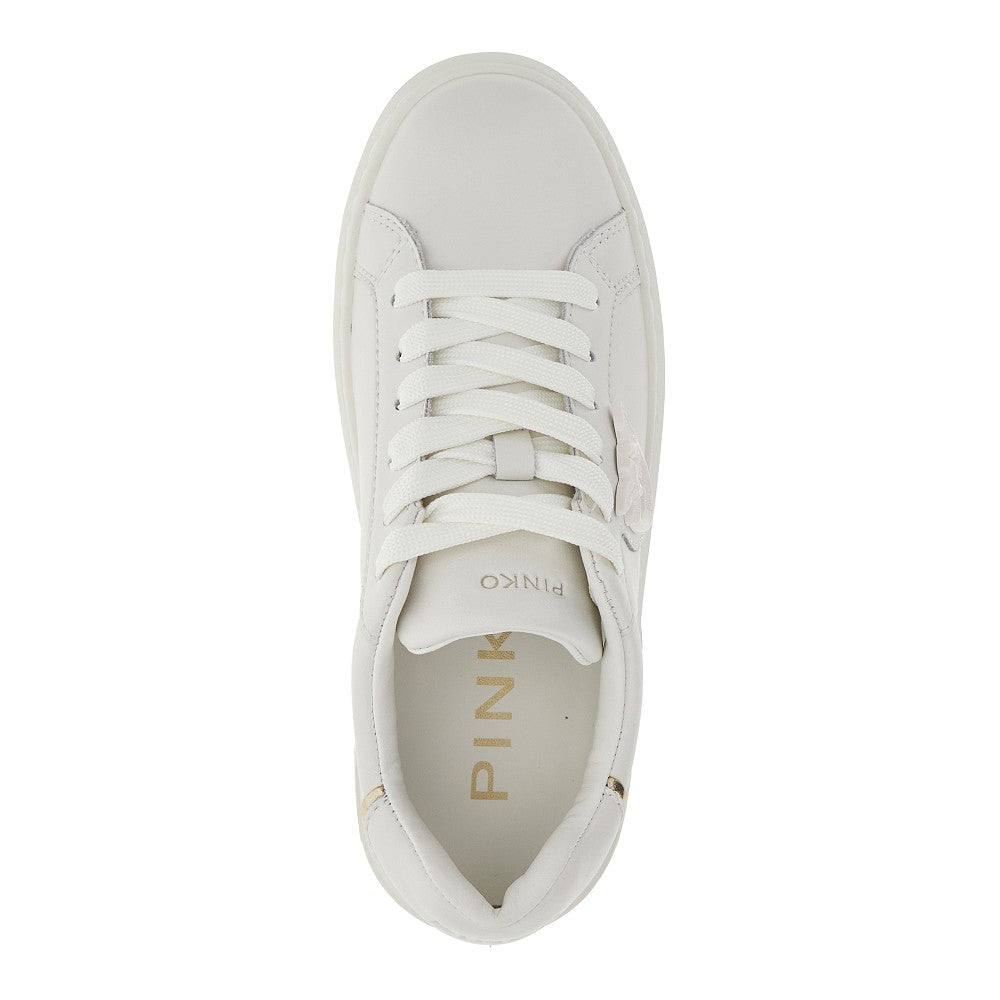 Leather sneakers with Love Birds detail
