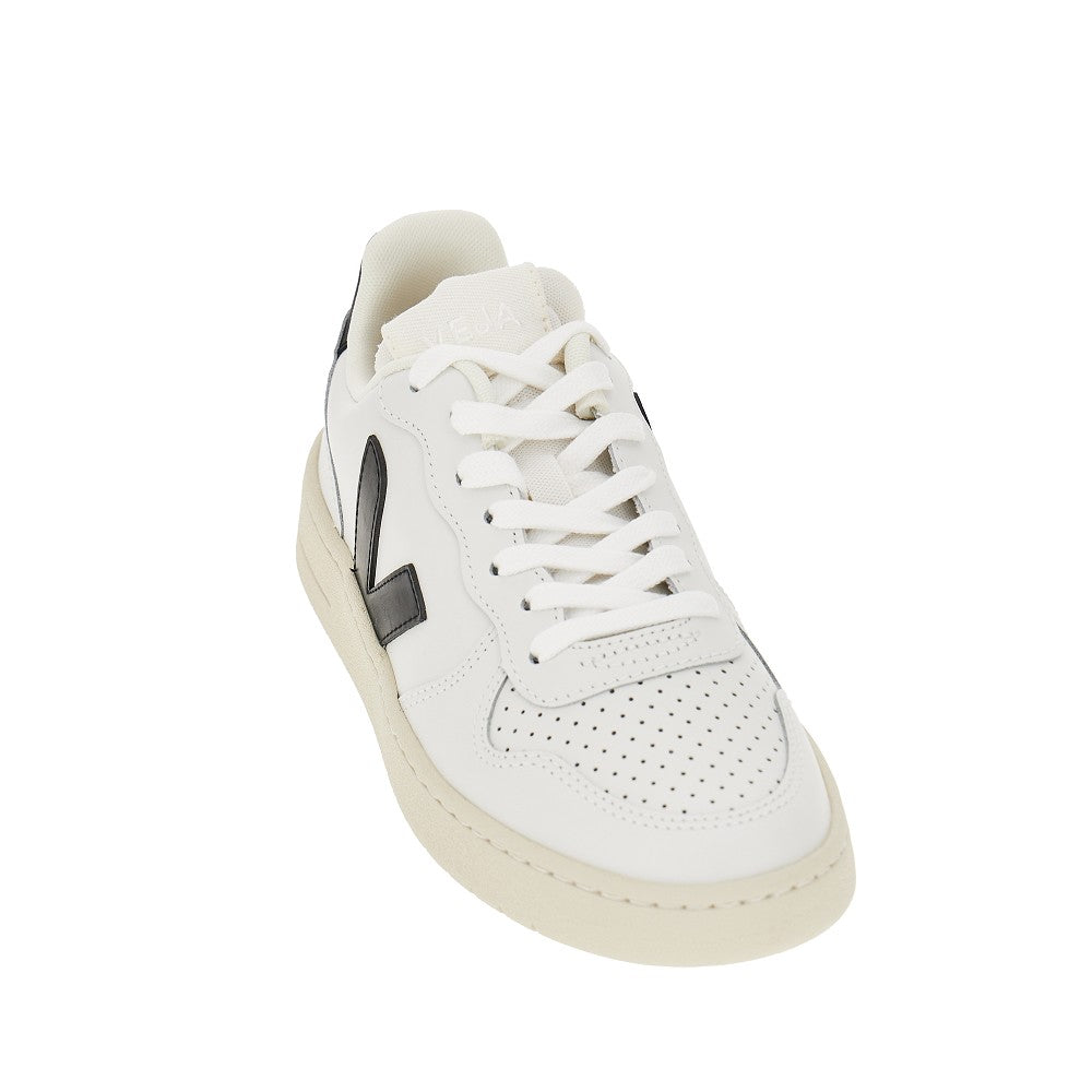 Sneakers V-10 in pelle liscia