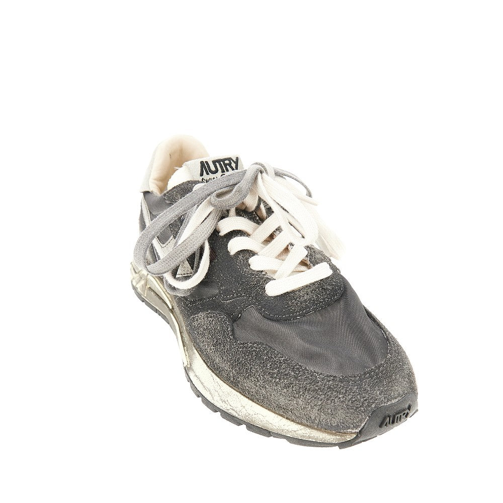 Leather and nylon Reelwind SV Low sneakers