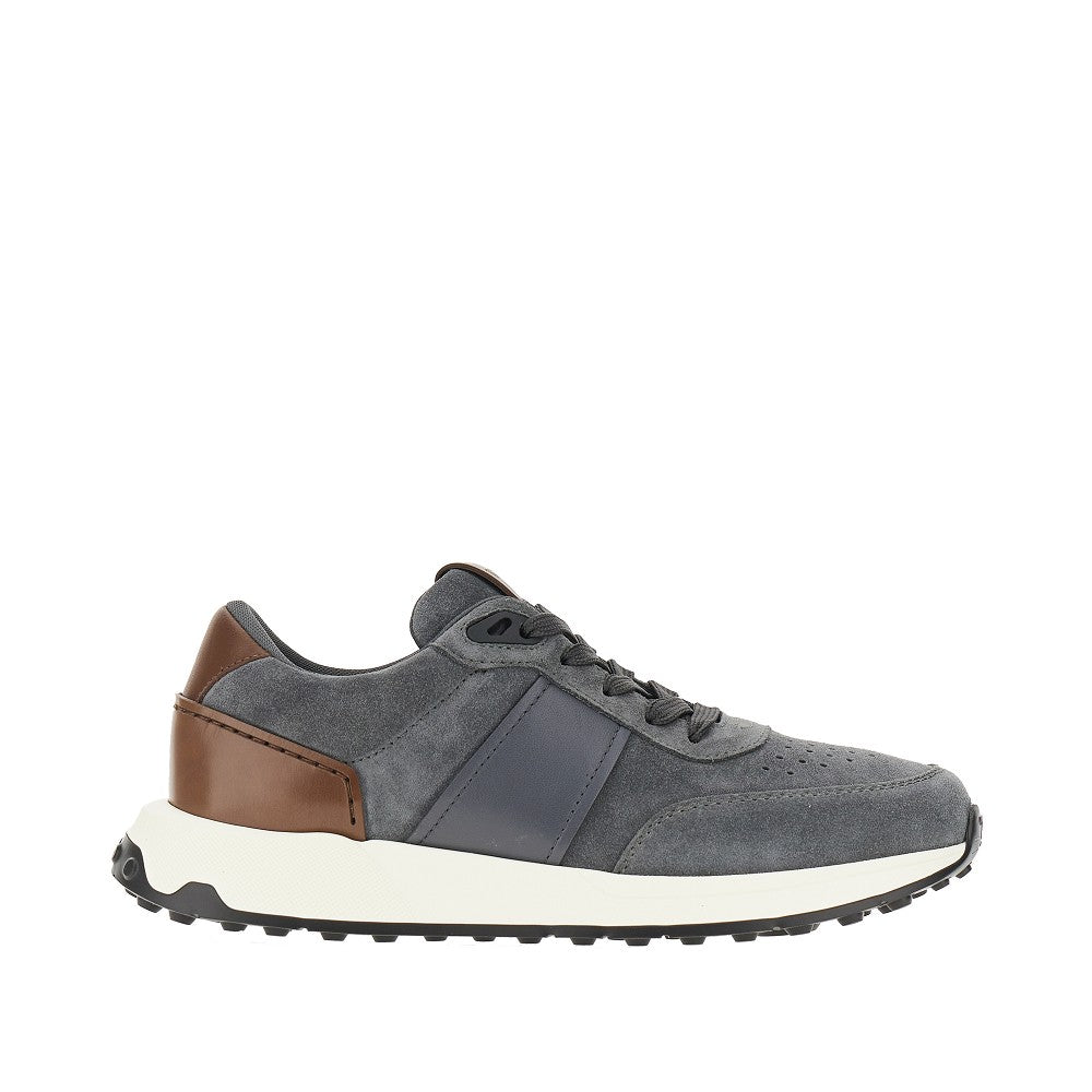 Sneakers in pelle scamosciata