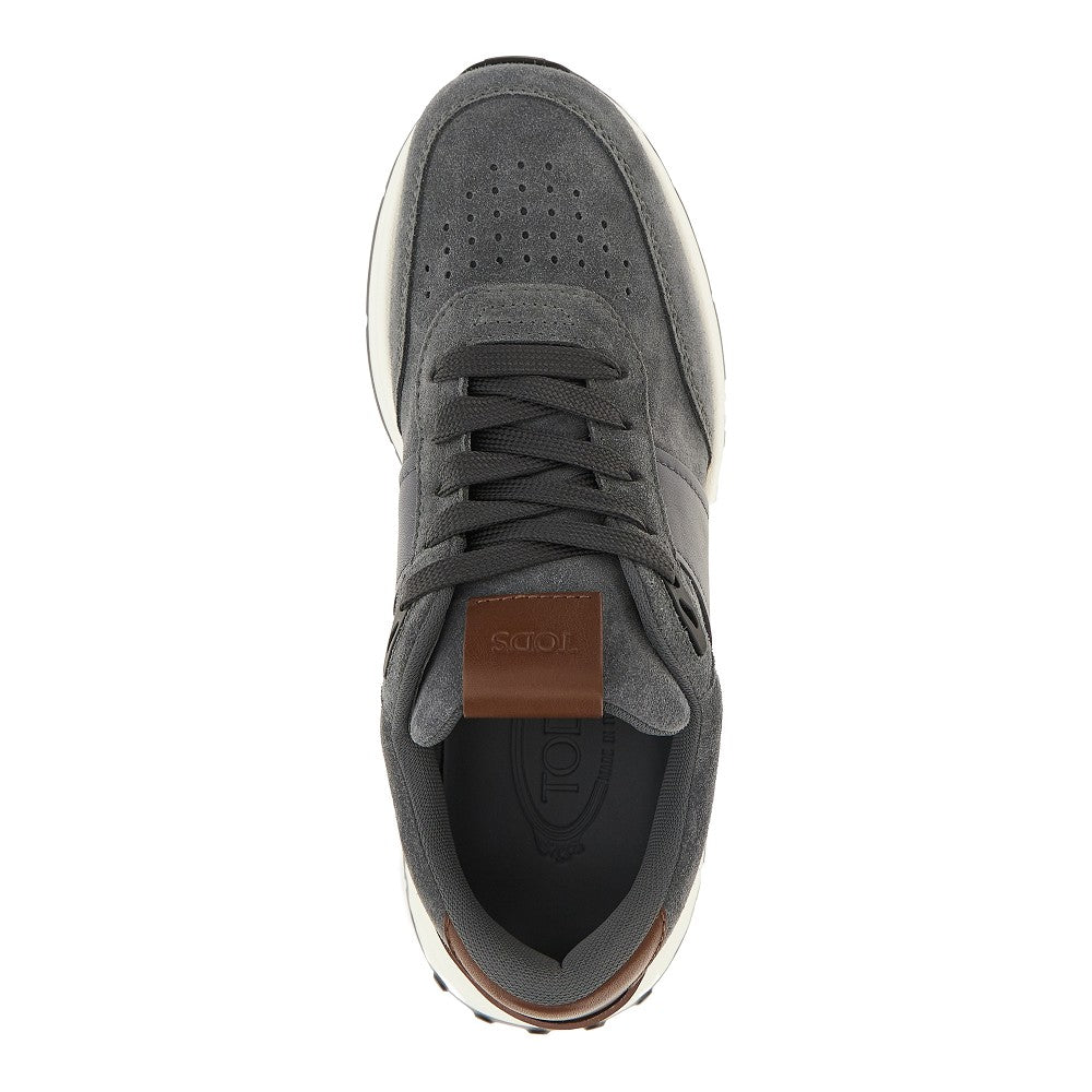 Sneakers in pelle scamosciata