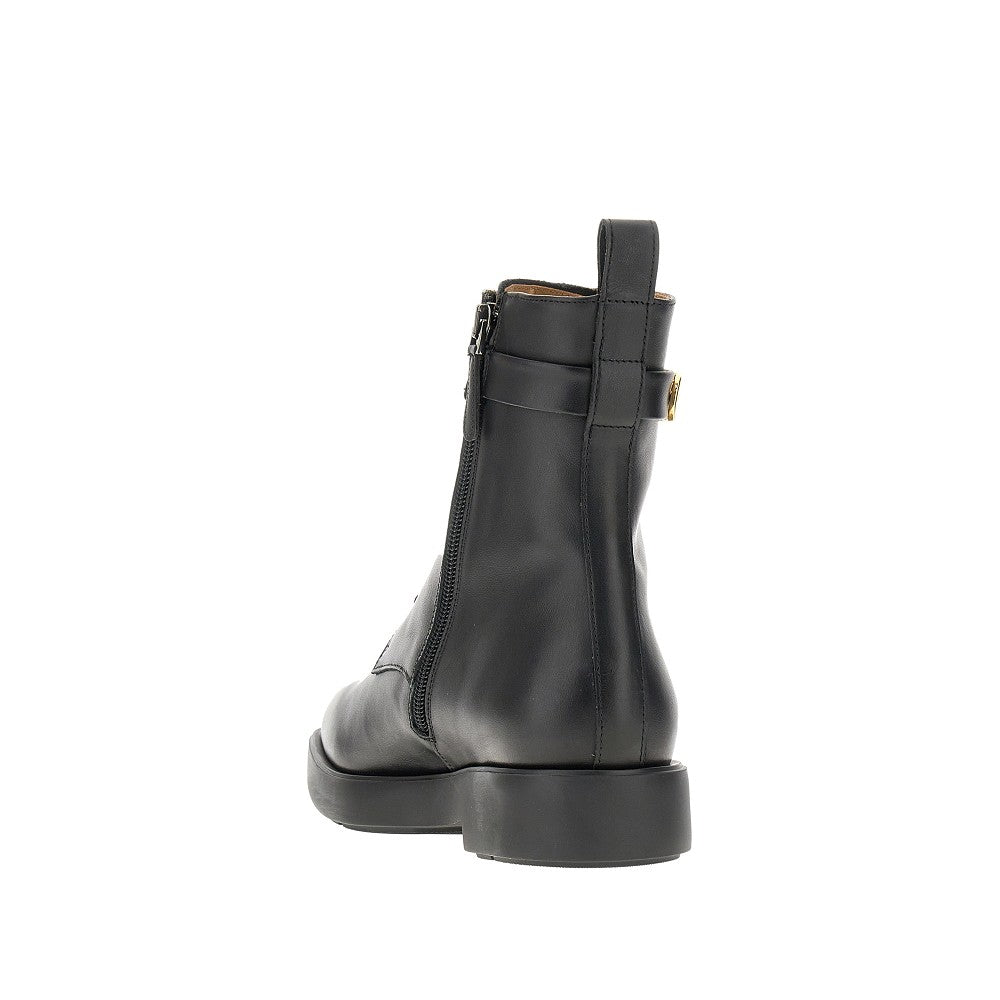 'Icon' leather lace-up ankle boots