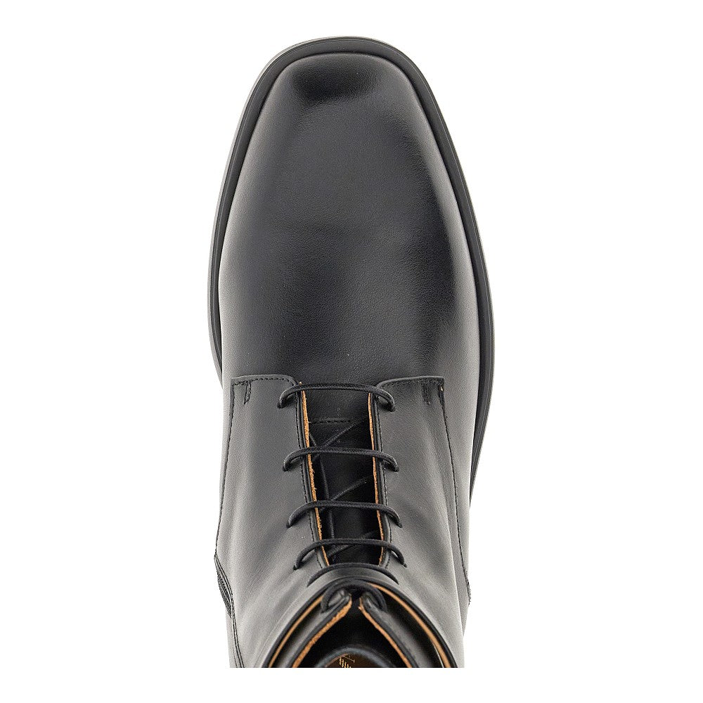 'Icon' leather lace-up ankle boots