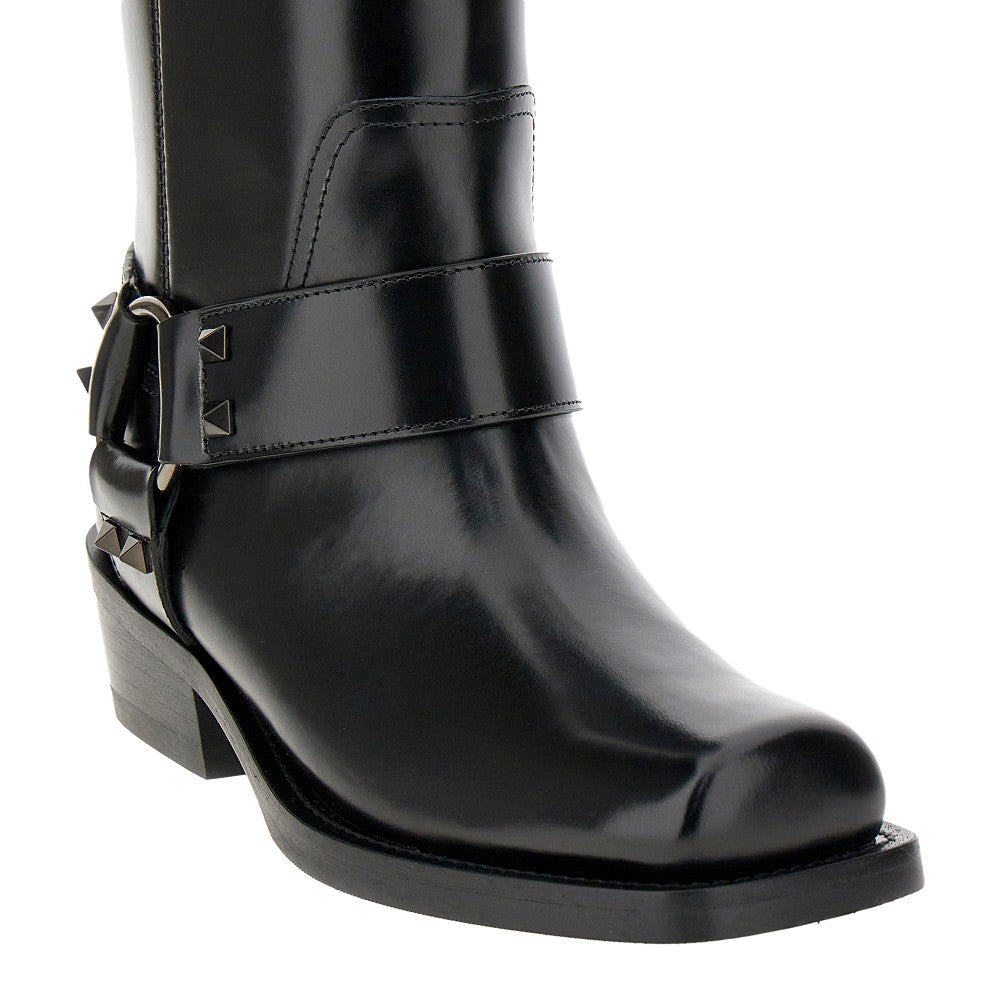 Stivali Biker 'Rockstud' in pelle