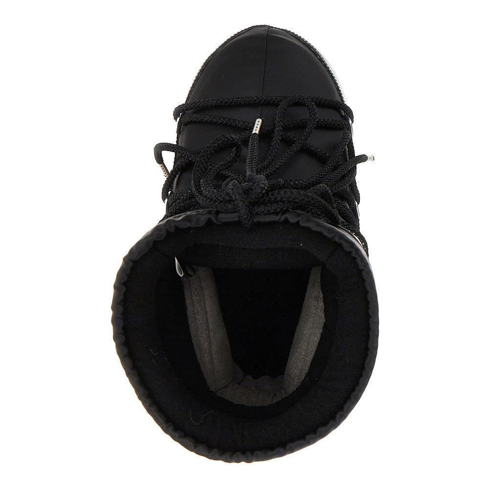 'Icon Low Glance' satin boots