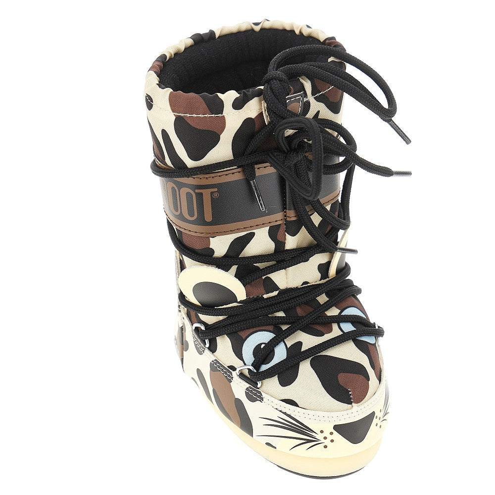 Spotted nylon 'Icon' boots