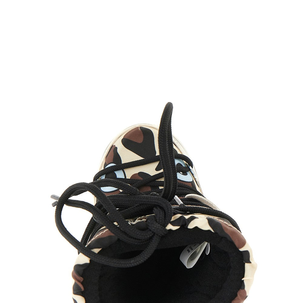 Spotted nylon 'Icon' boots