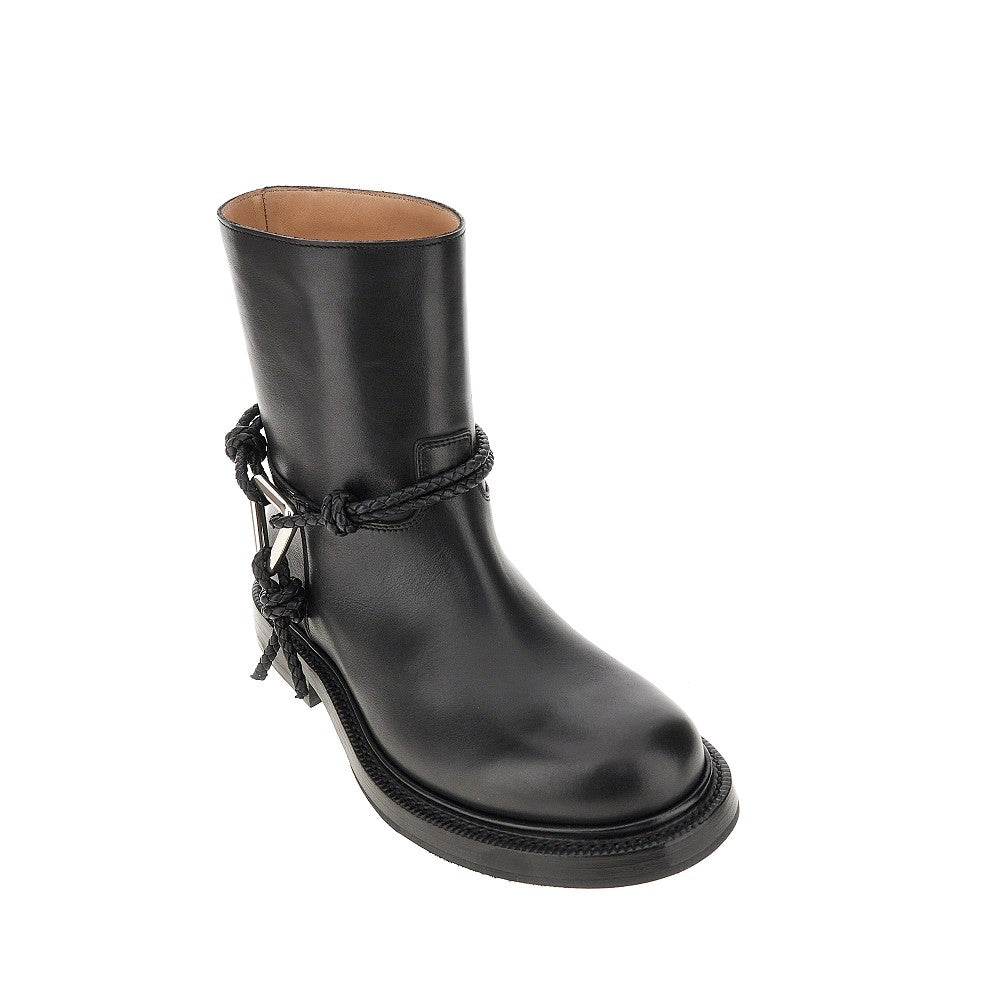 'James' leather ankle boots