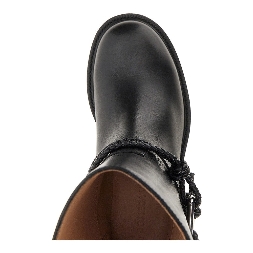 'James' leather ankle boots