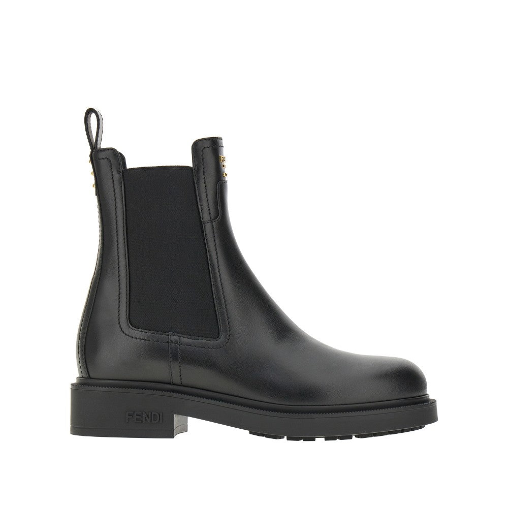 'Fendi Filo' leather biker boots
