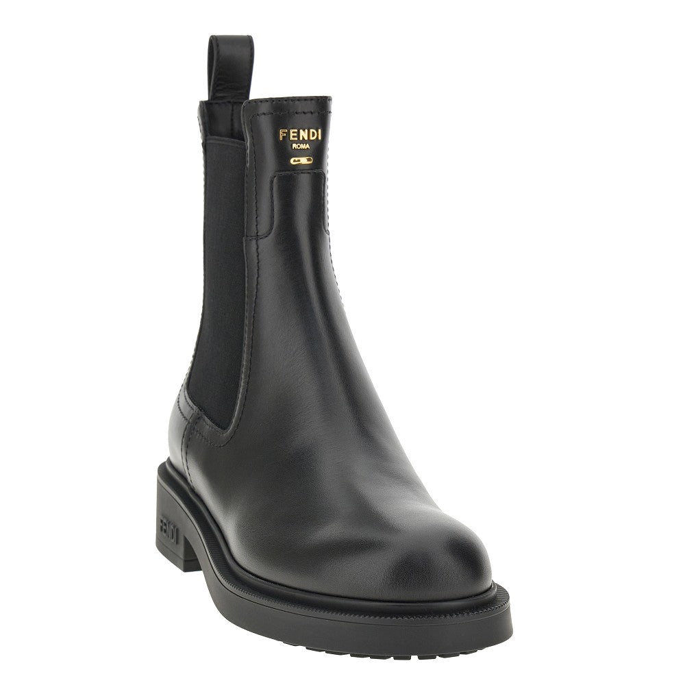 'Fendi Filo' leather biker boots