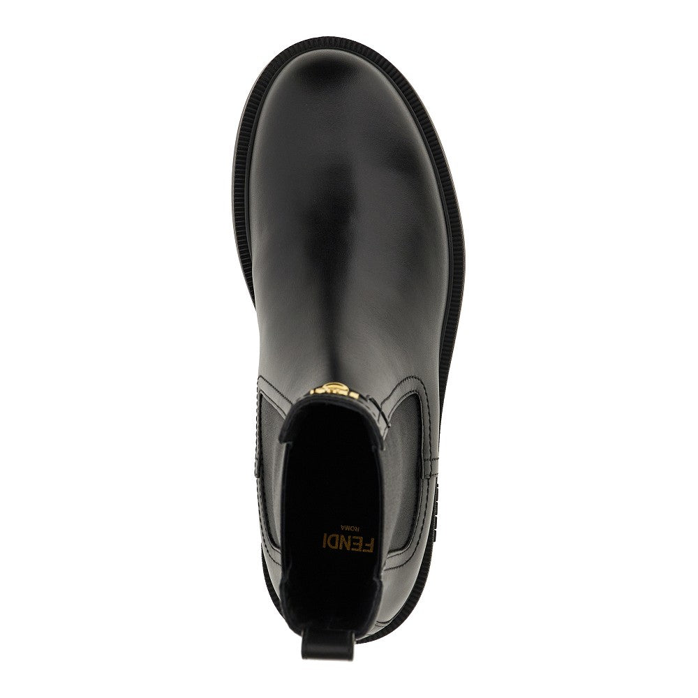 'Fendi Filo' leather biker boots