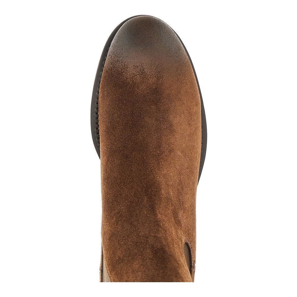 Suede leather Chelsea boots