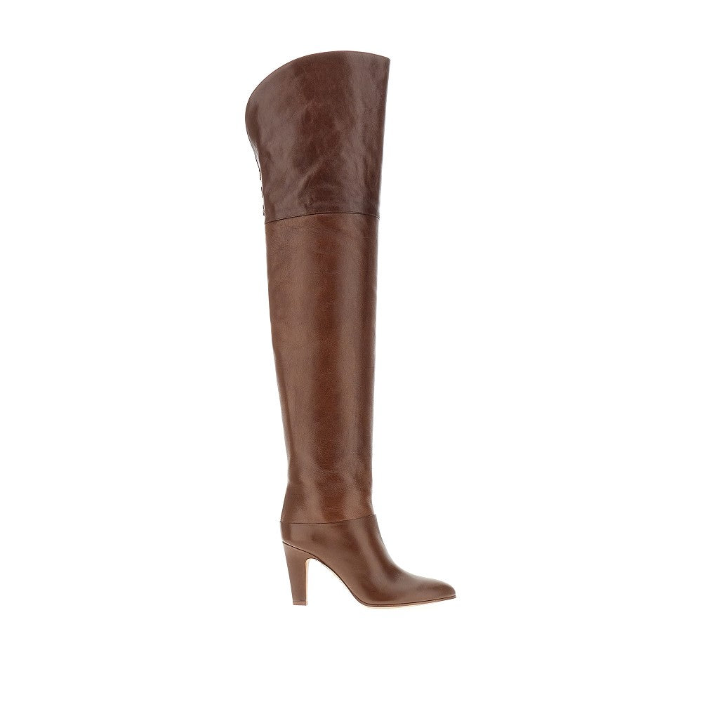 'Eve' leather over-the-knee boots
