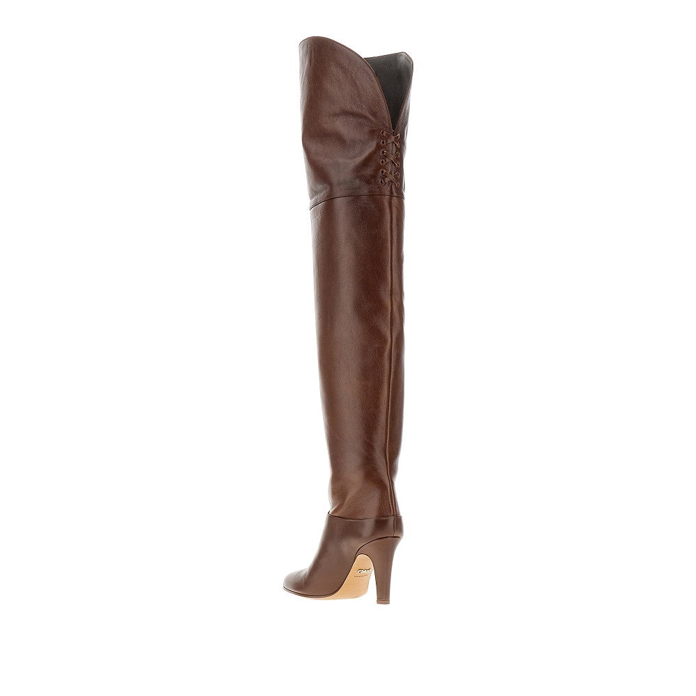 'Eve' leather over-the-knee boots
