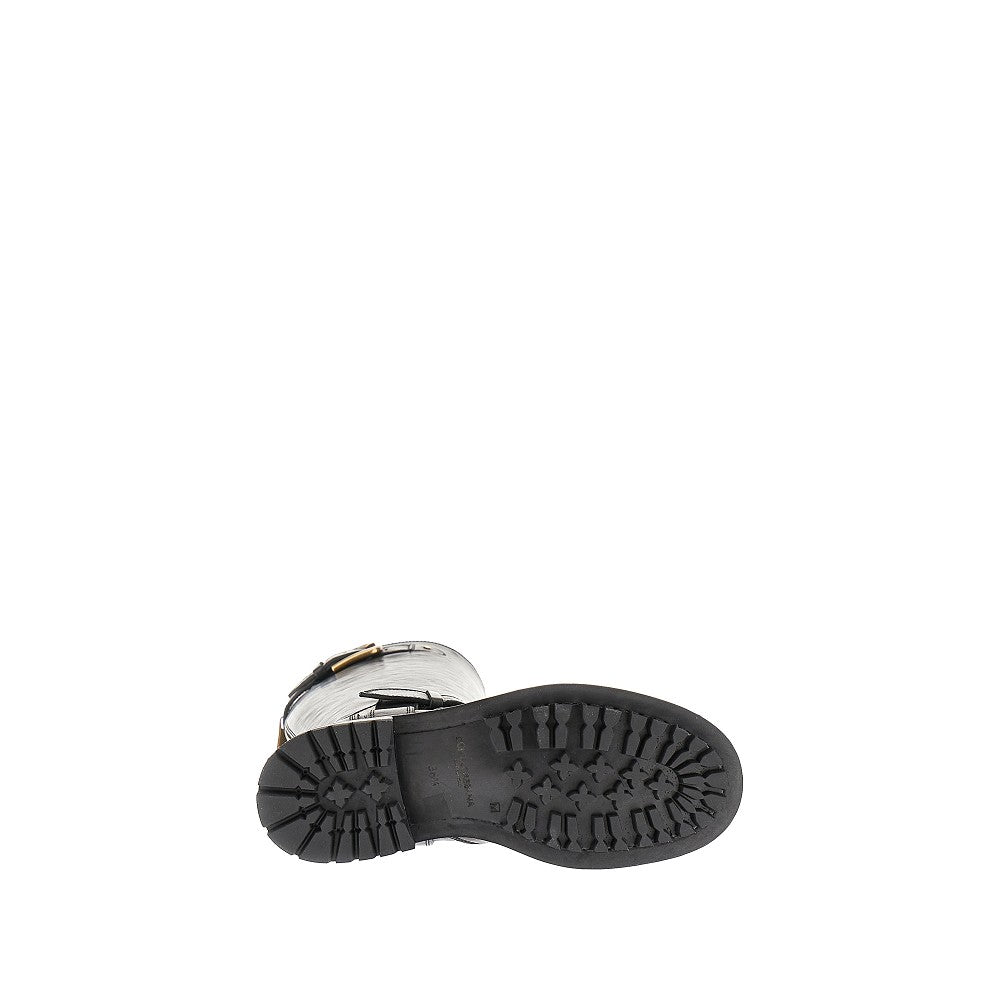 Stivali biker in pelle