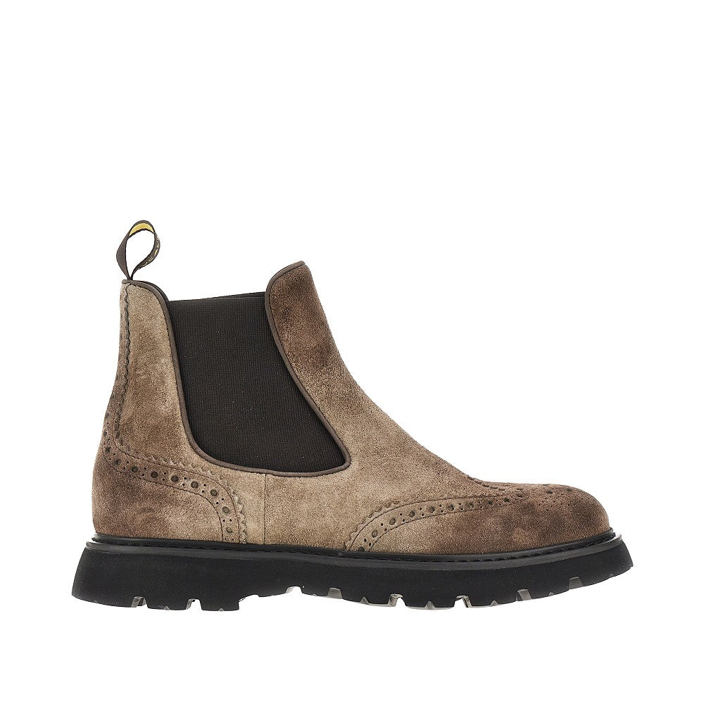 Suede leather Chelsea boots