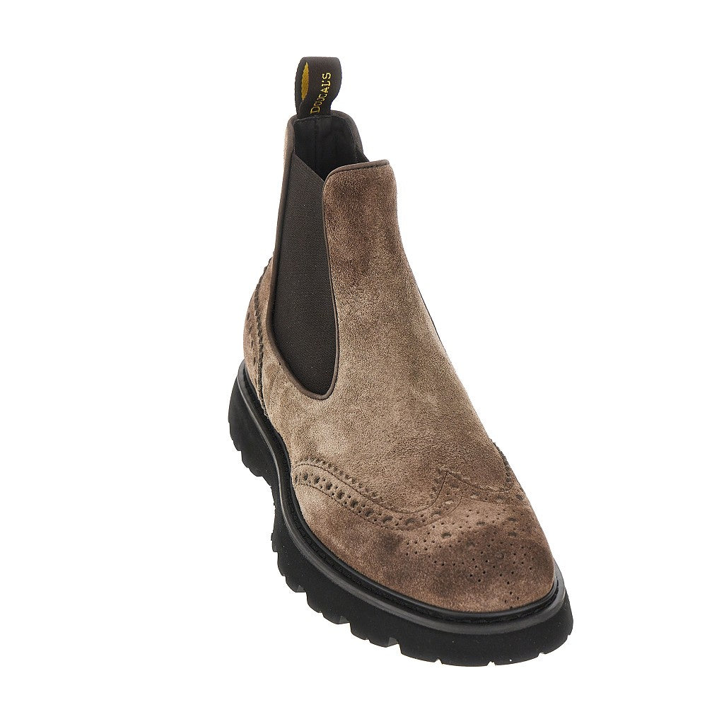 Suede leather Chelsea boots