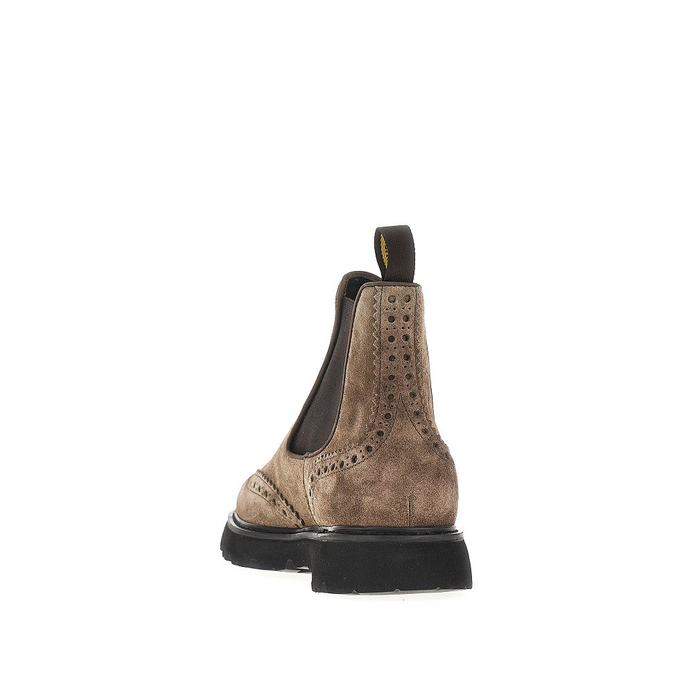 Suede leather Chelsea boots