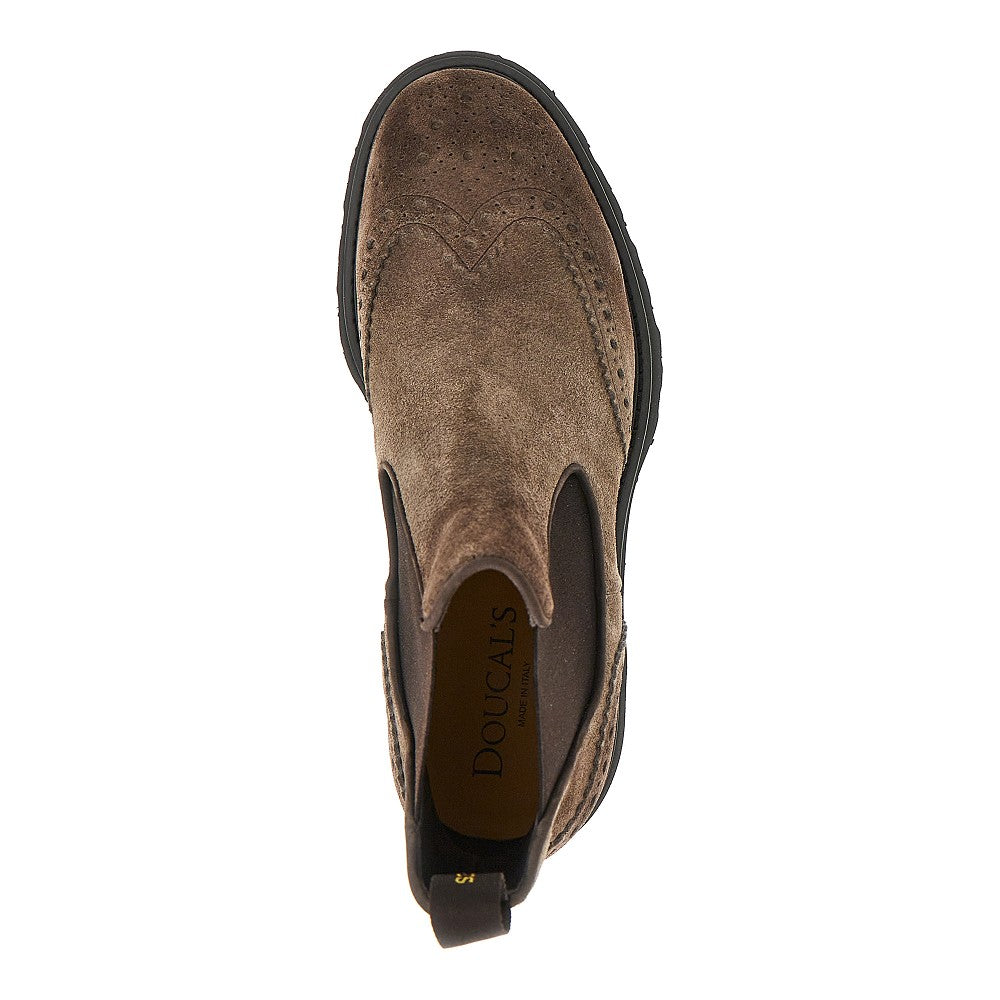 Suede leather Chelsea boots