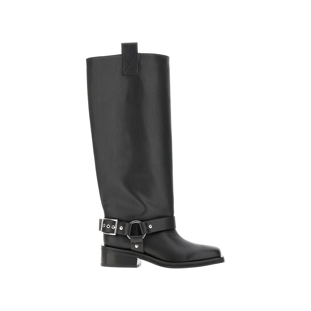 Stivali Biker in misto pelle