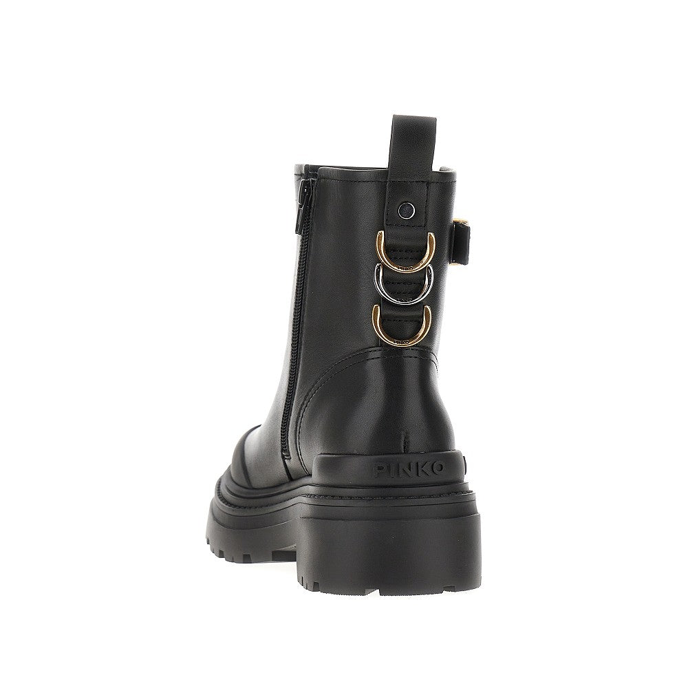 Leather ankle boots