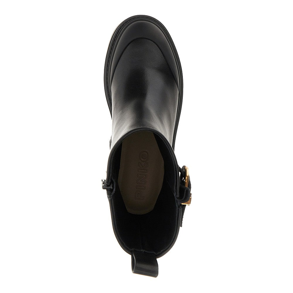 Leather ankle boots