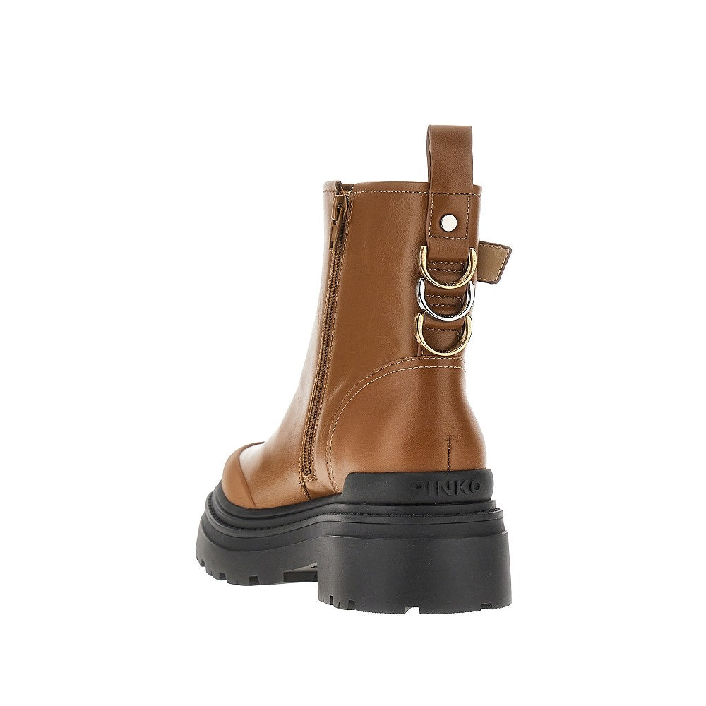 Leather ankle boots