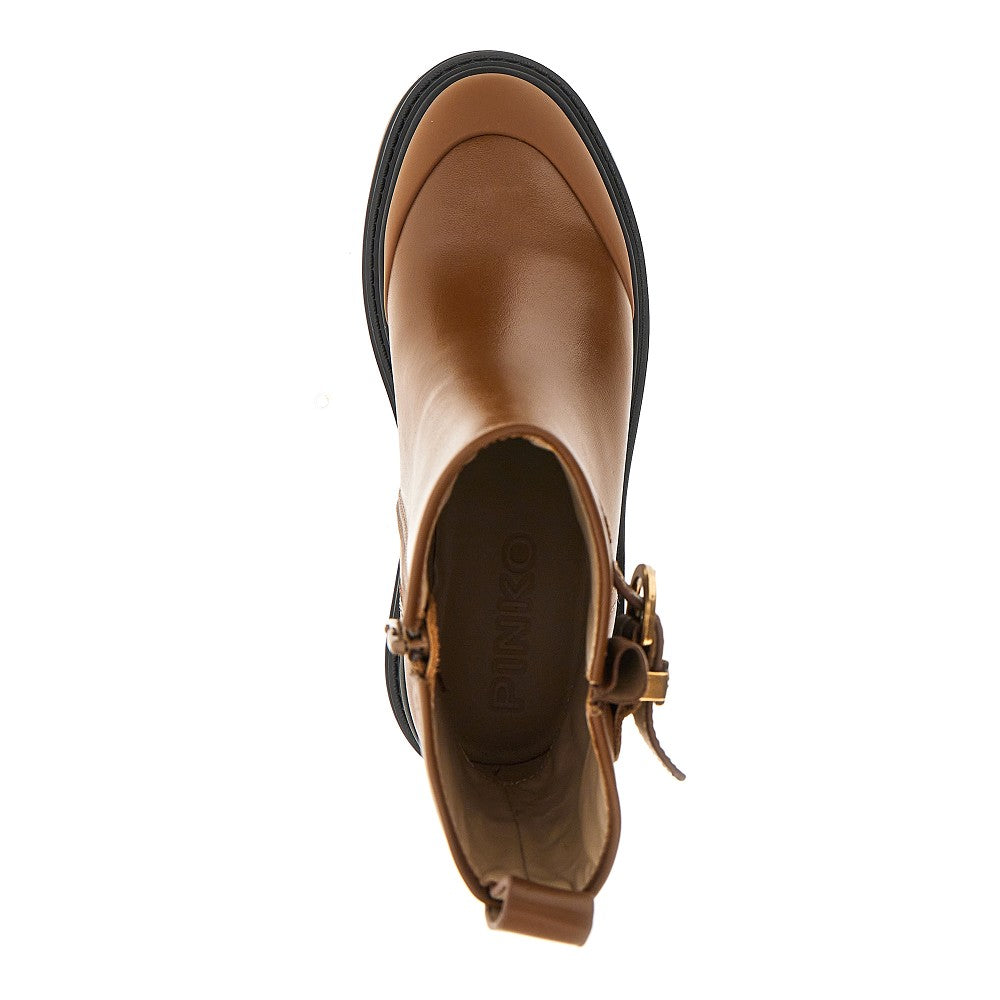 Leather ankle boots