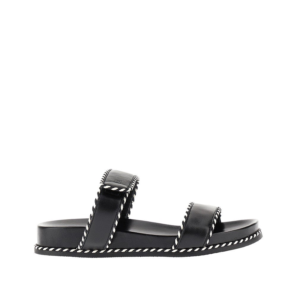 Ciabatta double strap-in nappa