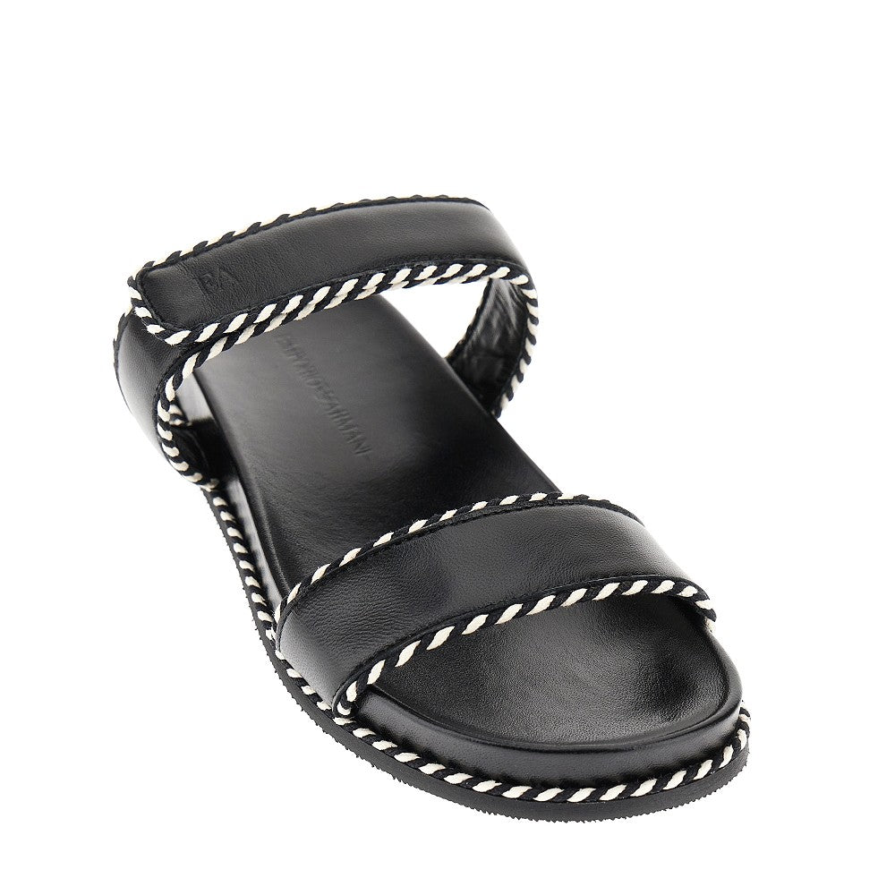 Ciabatta double strap-in nappa