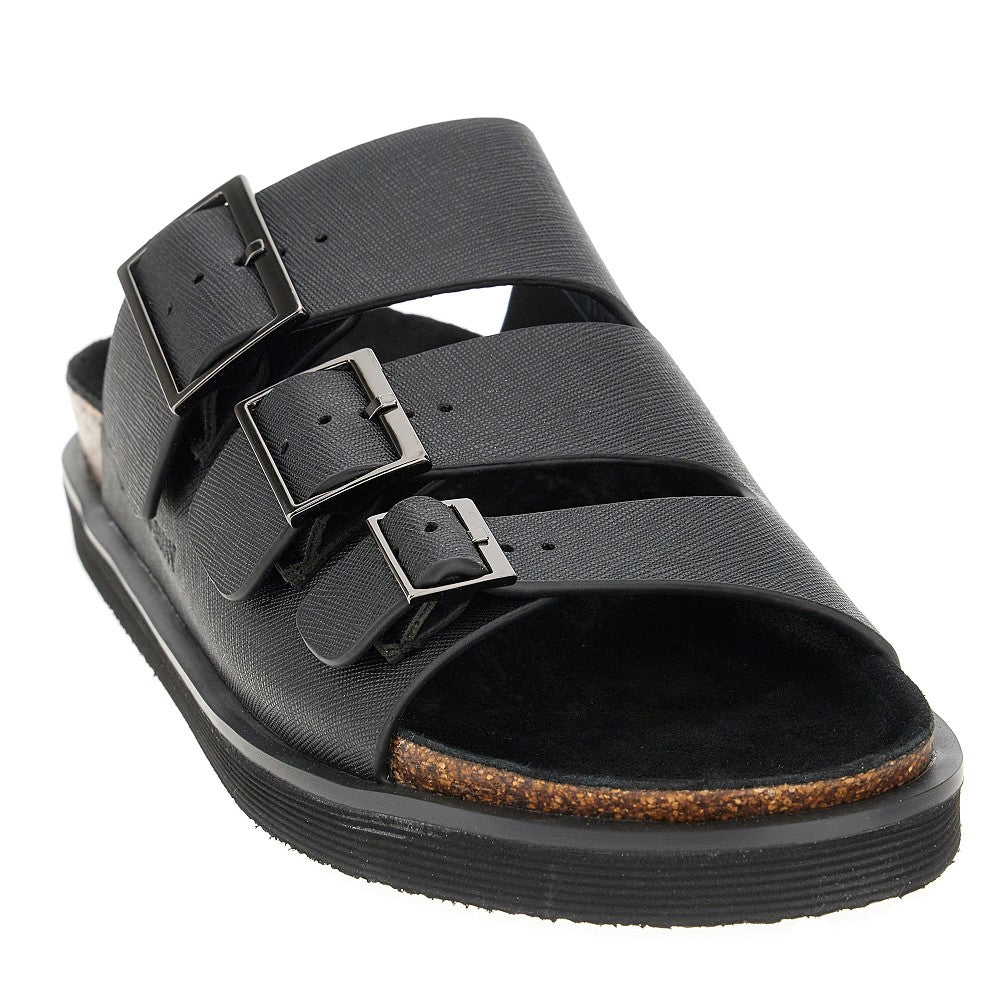 Sandali in pelle Saffiano