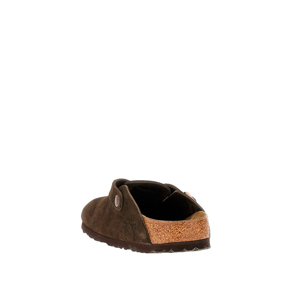 Suede leather 'Boston' sabot