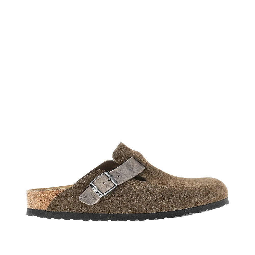 'Boston' suede leather sabot