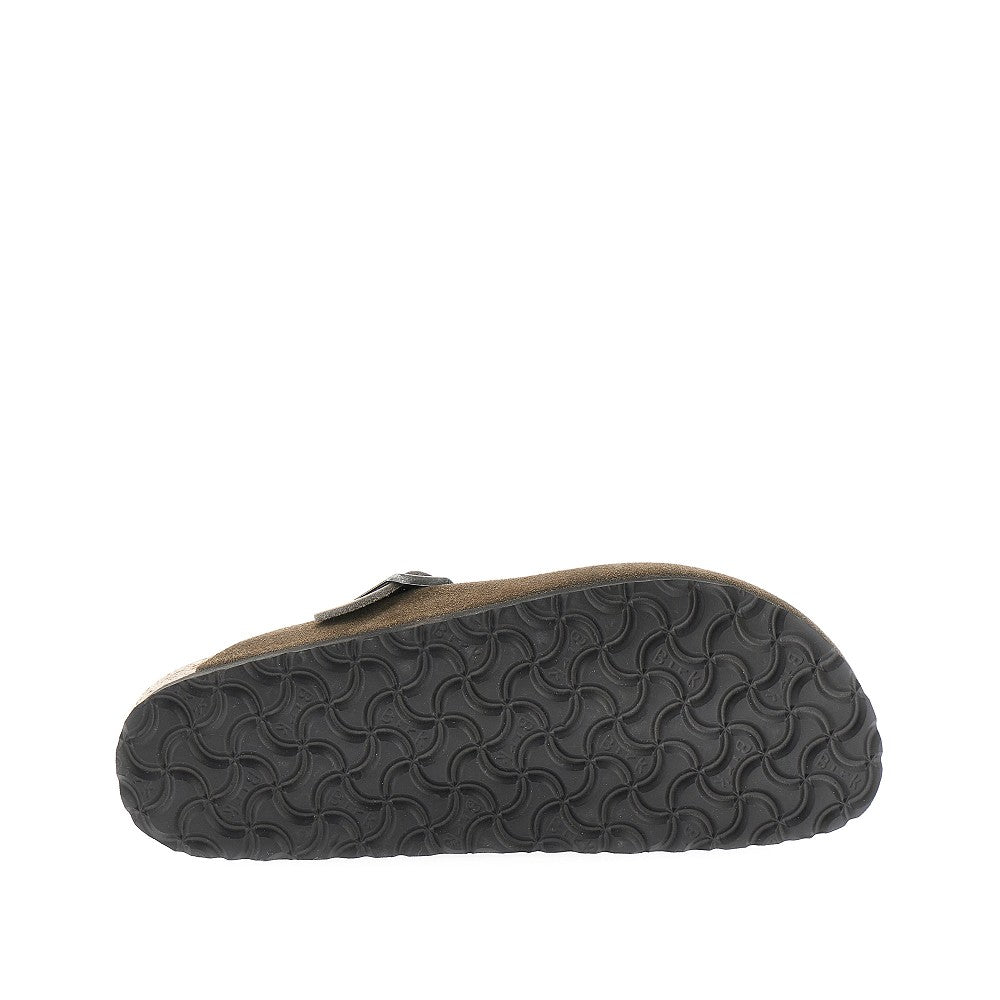 'Boston' suede leather sabot