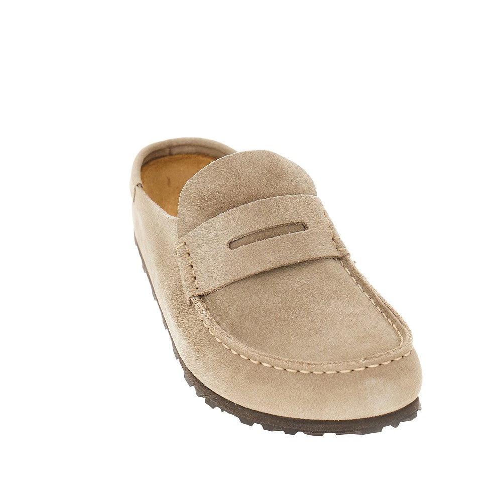 'Naples Wrapped' suede leather mules