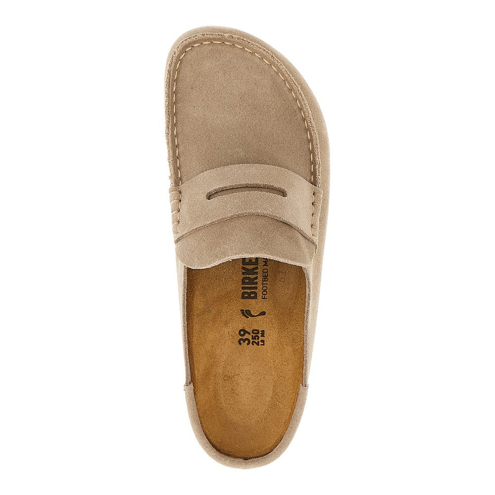 'Naples Wrapped' suede leather mules