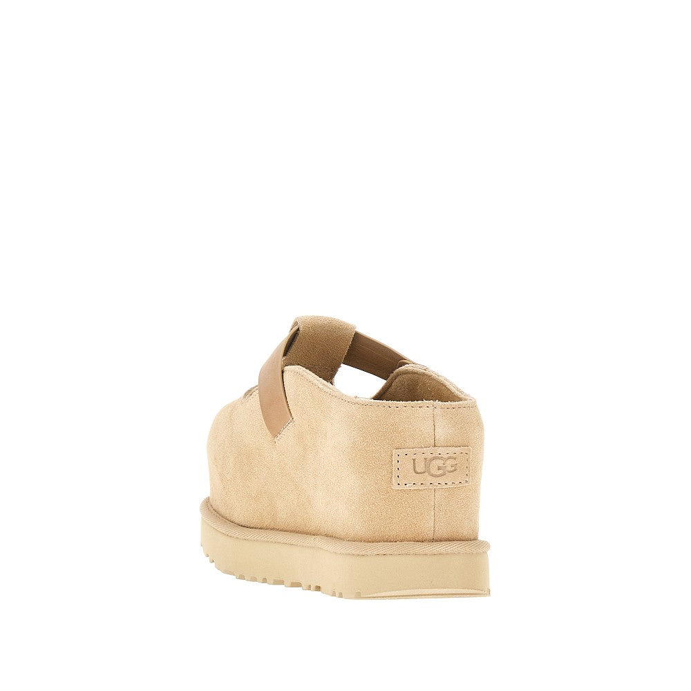 Suede leather 'Goldenstar Hi' clogs