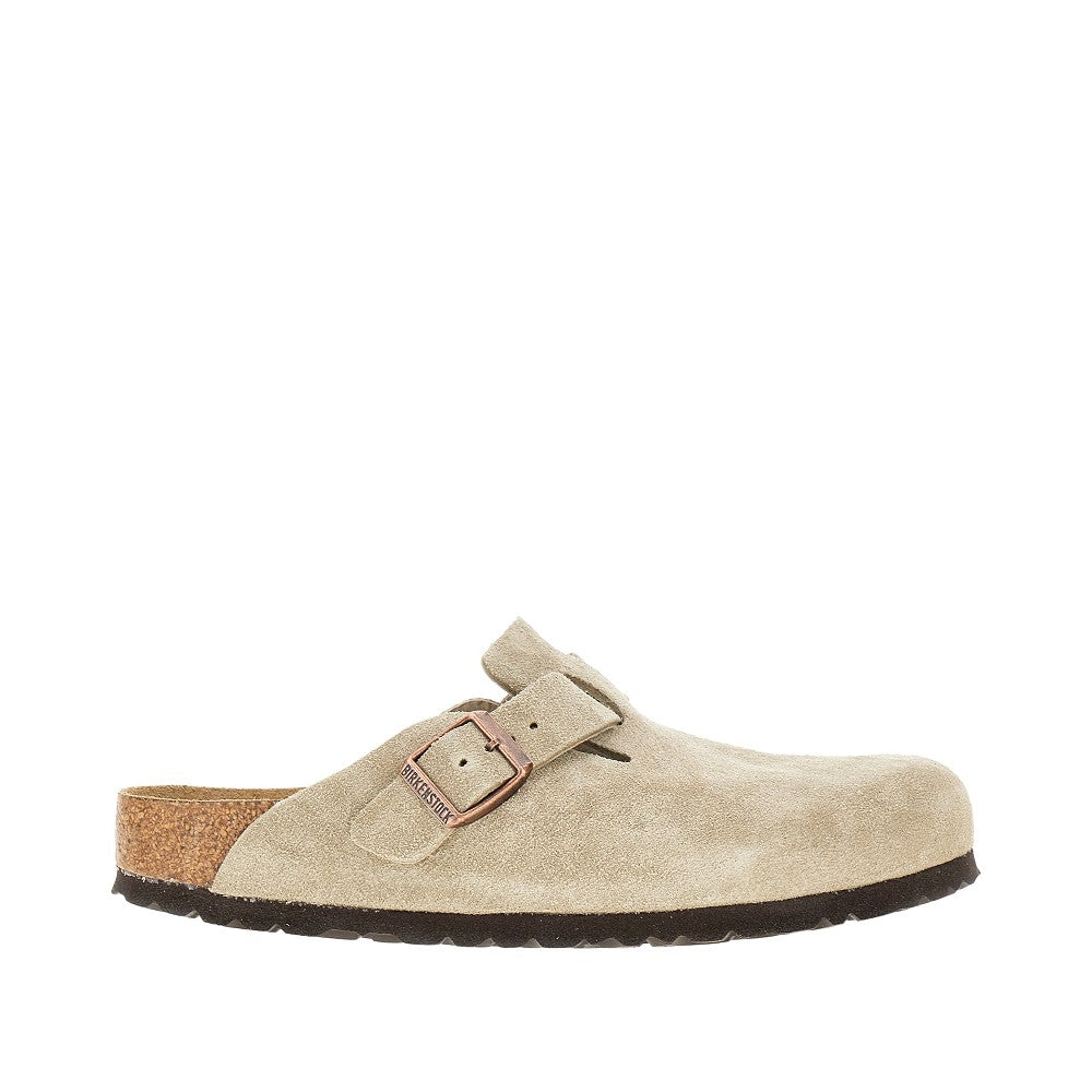 'Boston' suede leather sabot