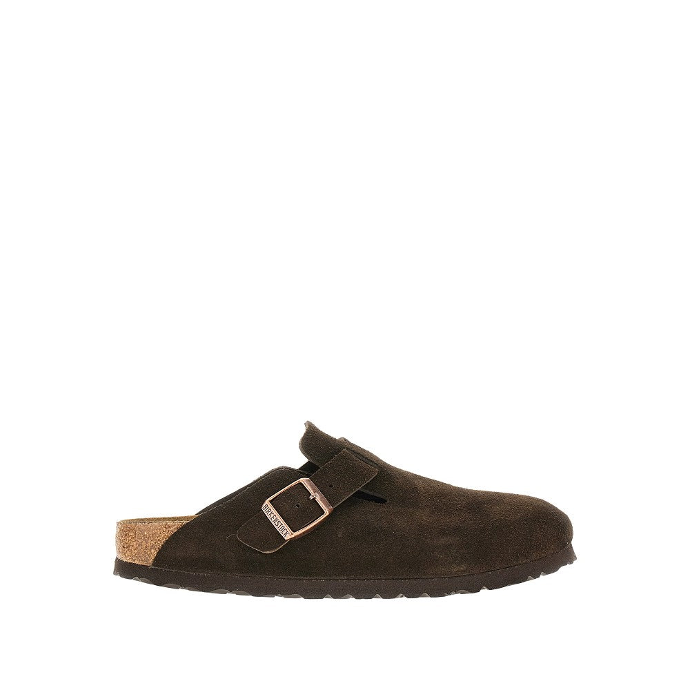 'Boston' suede leather sabot