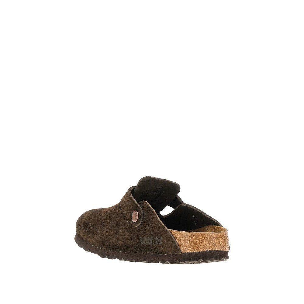 'Boston' suede leather sabot