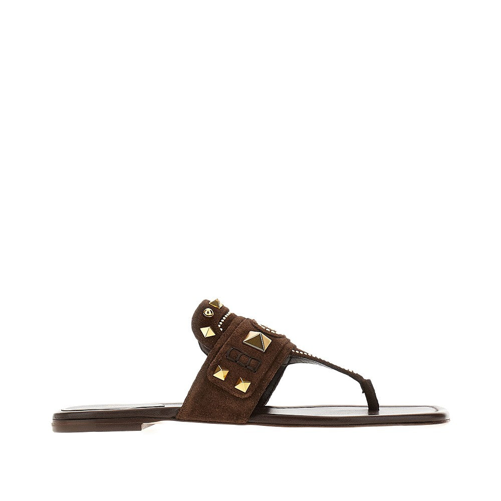 Sandali infradito 'Plaster Caster' in suede