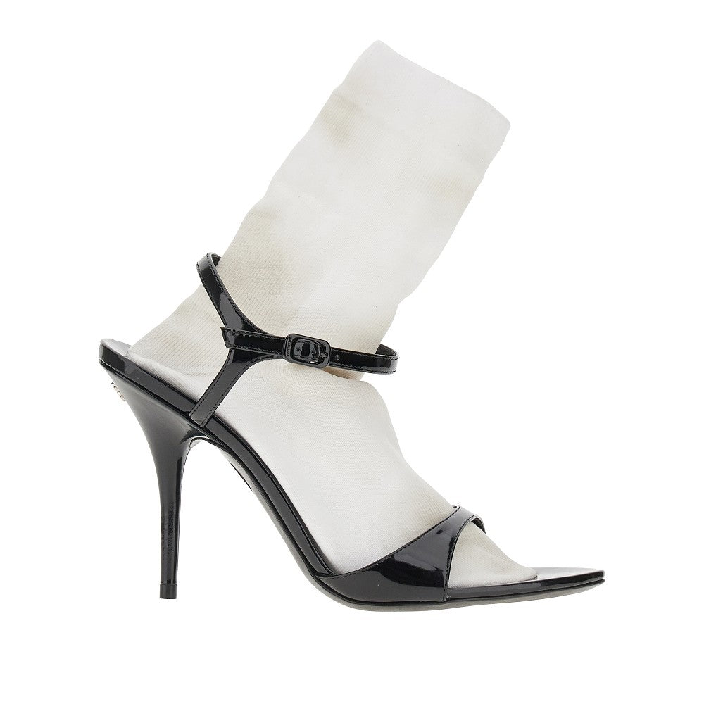 【関税&送料込】Balenciaga Avenue Sock Sandals In Patent Lea Balenciaga Avenue Sock Black Sandal In Patent Leather And