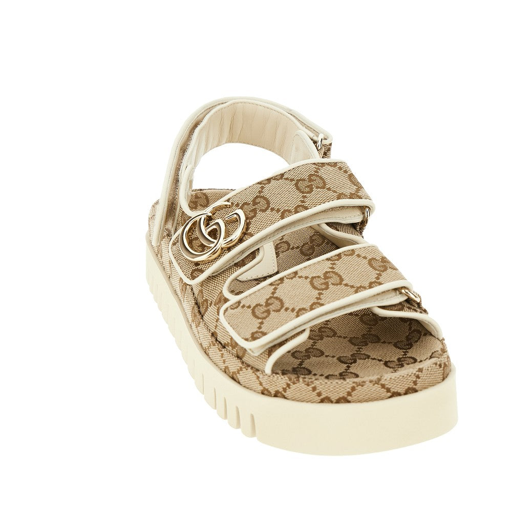 GG fabric sandals with Double G detail