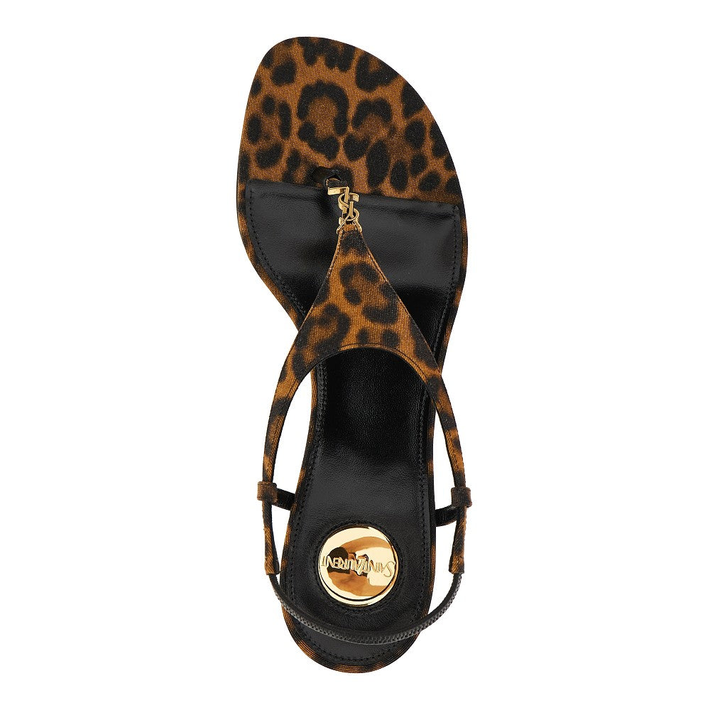 'Cassandre' fabric wedge sandals