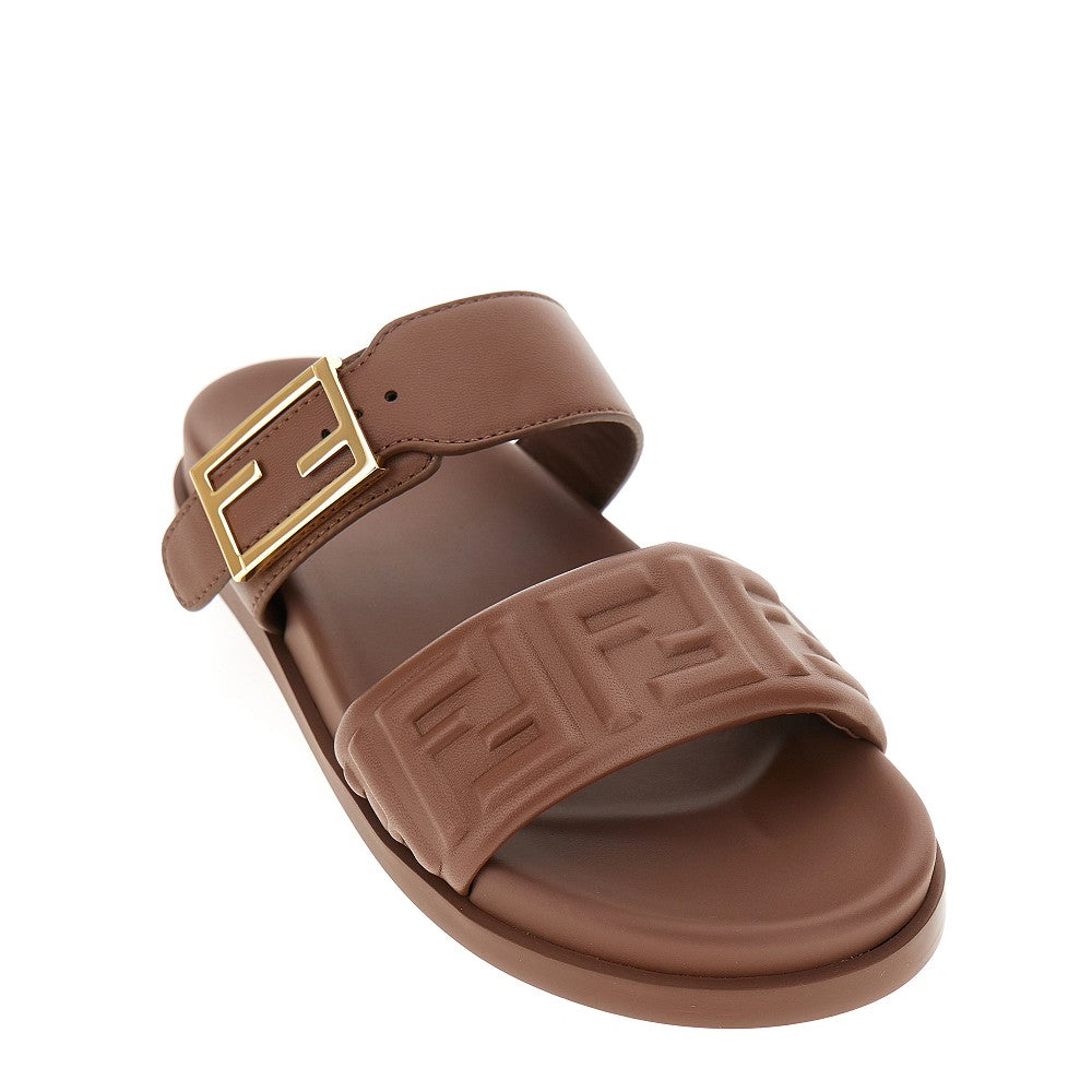 'Fendi Feel' nappa leather slides