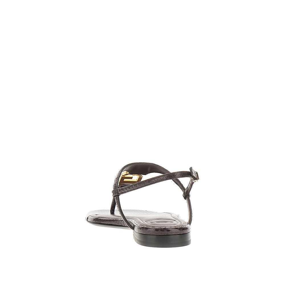 'Fendi FFold' leather sandals
