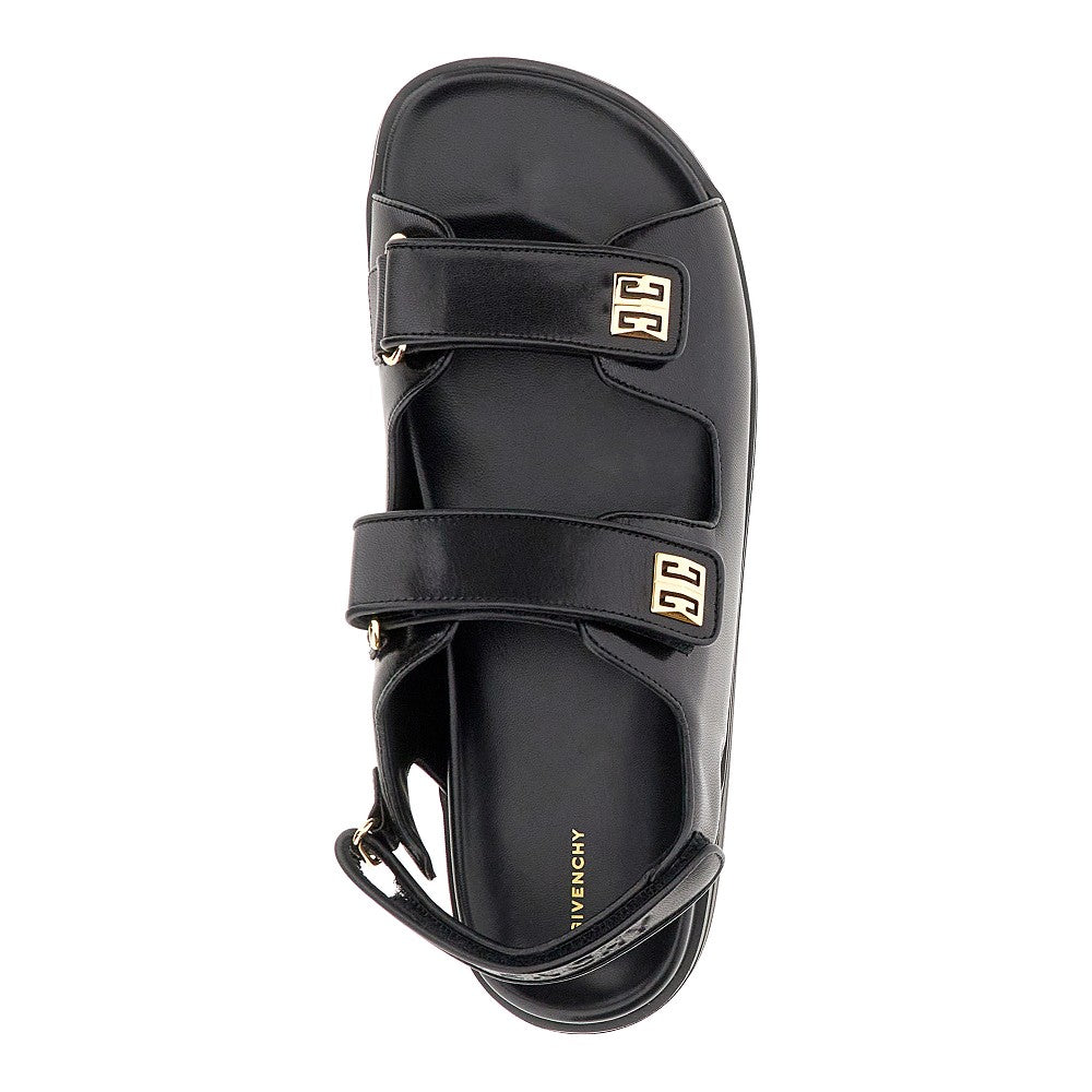 Sandali in pelle con dettagli 4G