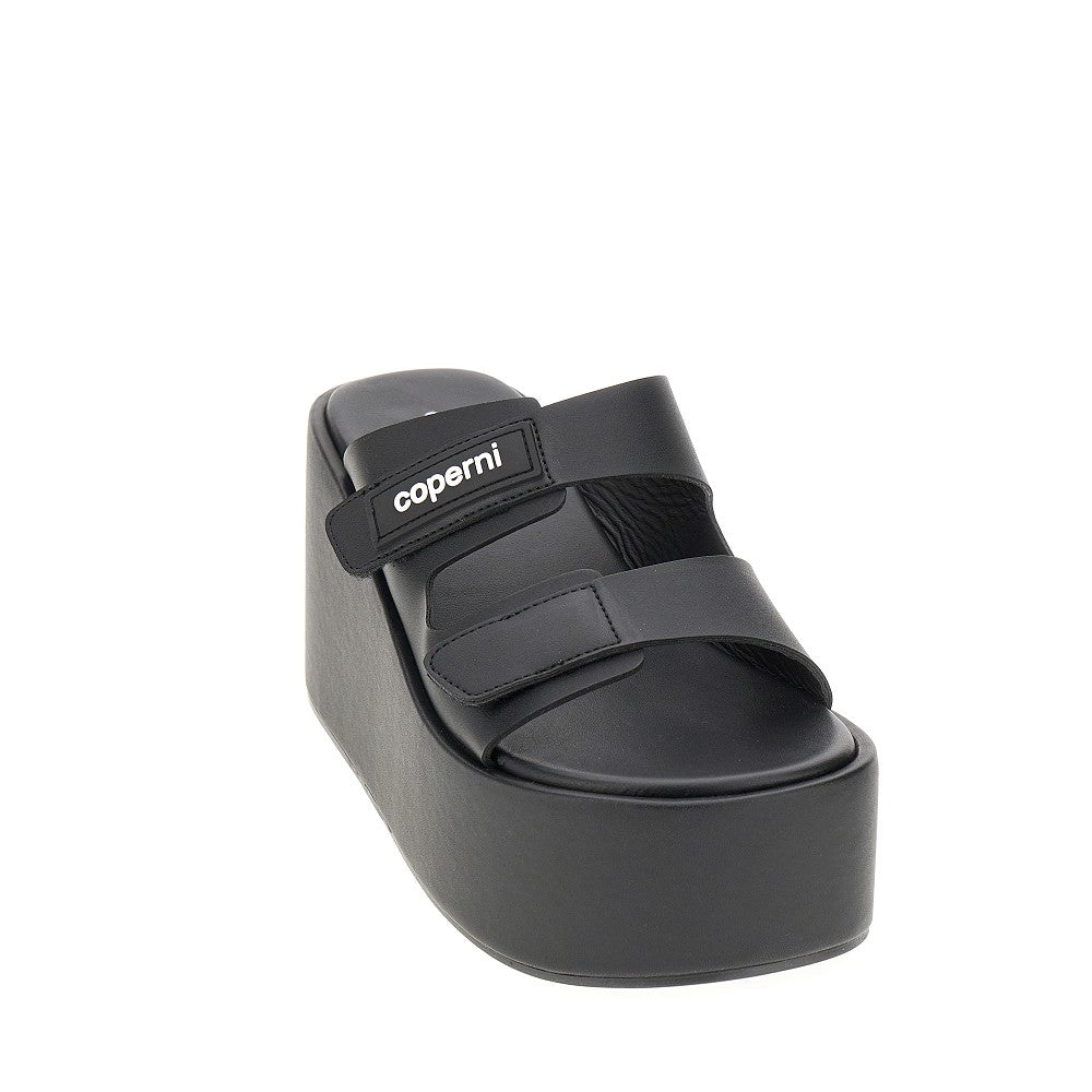 'Patch' wedge sandals